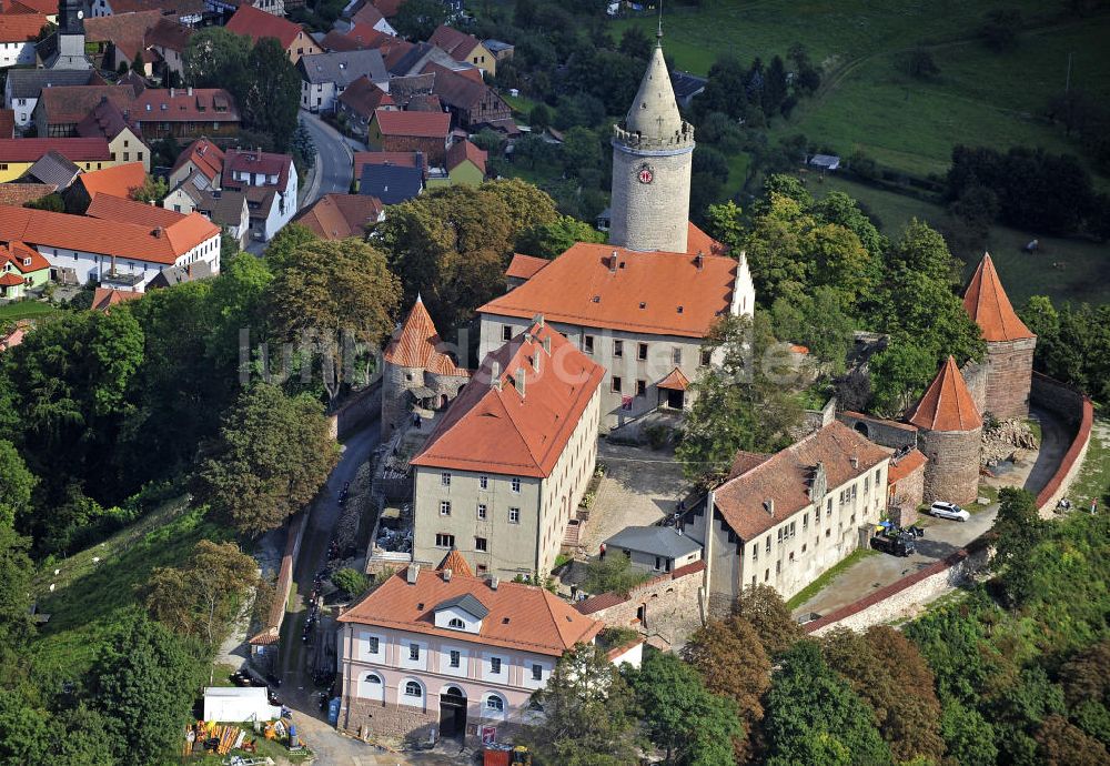 Seitenroda von oben - Burg Leuchtenberg