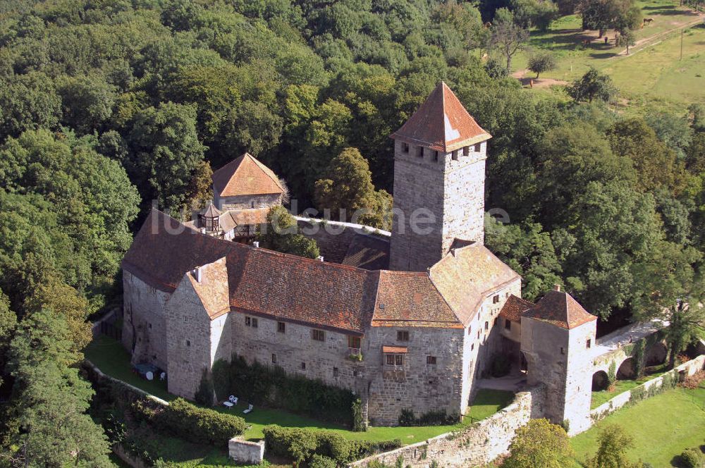 Luftaufnahme Oberstenfeld - Burg Lichtenberg in Oberstenfeld