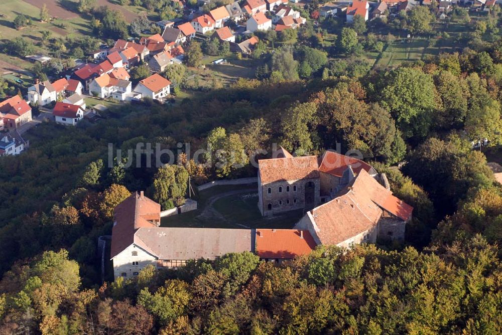 Luftaufnahme Großlohra - Burg Lohra