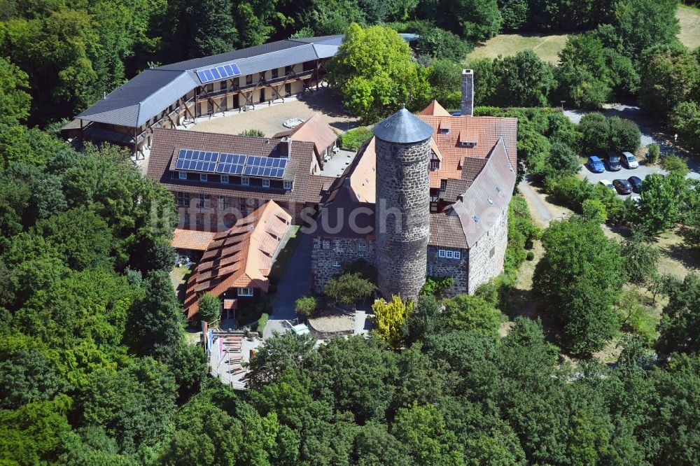 Luftbild Witzenhausen - Burg Ludwigstein in Witzenhausen im Bundesland Hessen, Deutschland