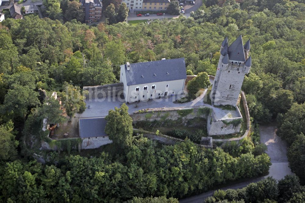 Nassau von oben - Burg Nassau