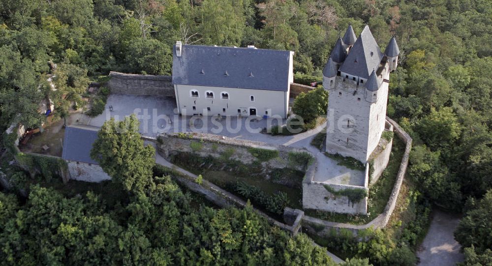 Nassau aus der Vogelperspektive: Burg Nassau