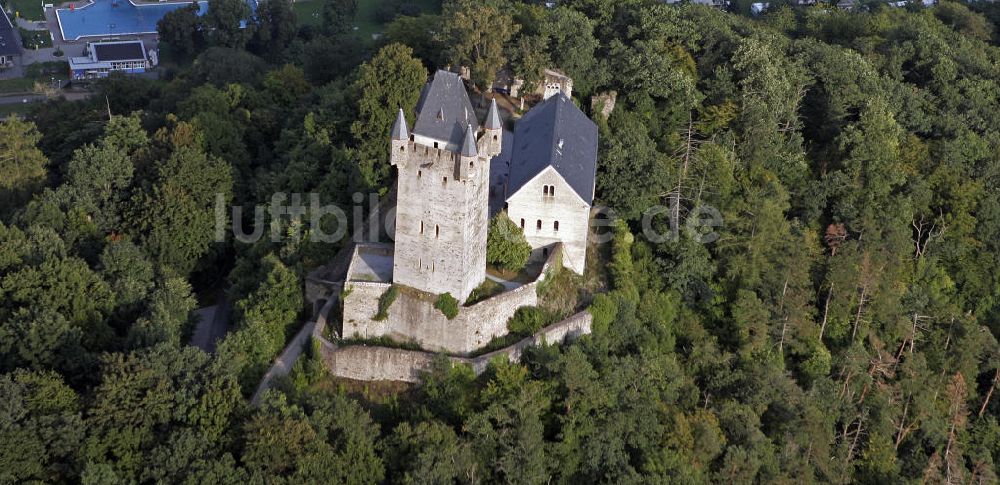 Nassau aus der Vogelperspektive: Burg Nassau