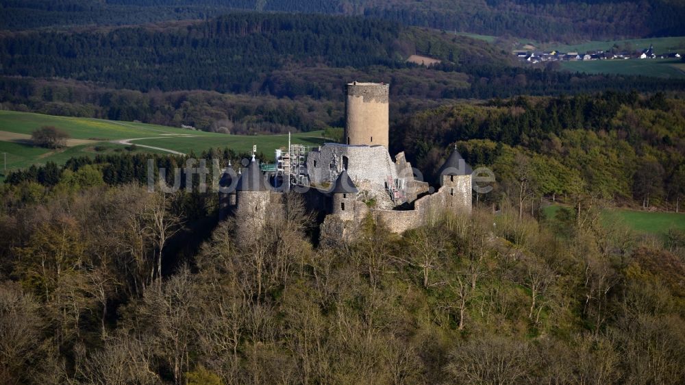 Luftbild Nürburg - Burg Nürburg in Nürburg im Bundesland Rheinland-Pfalz, Deutschland