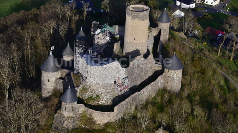 Luftbild Nürburg - Burg Nürburg in Nürburg im Bundesland Rheinland-Pfalz, Deutschland