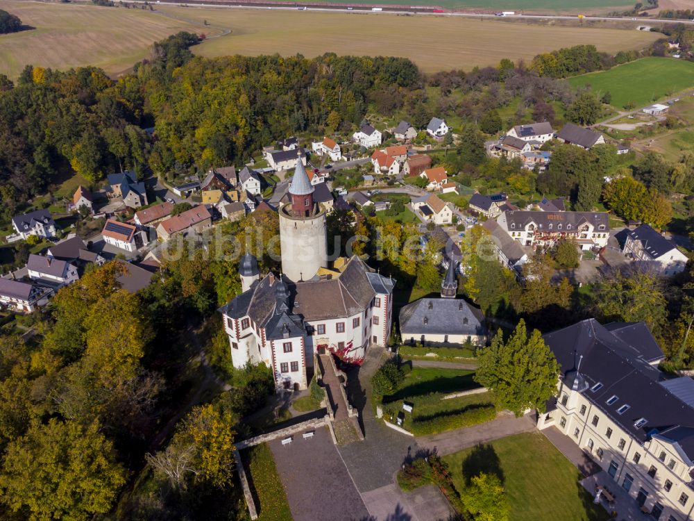 Posterstein aus der Vogelperspektive: Burg Posterstein in Posterstein im Bundesland Thüringen, Deutschland