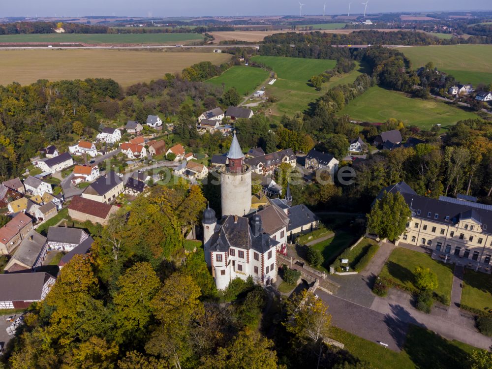 Luftaufnahme Posterstein - Burg Posterstein in Posterstein im Bundesland Thüringen, Deutschland