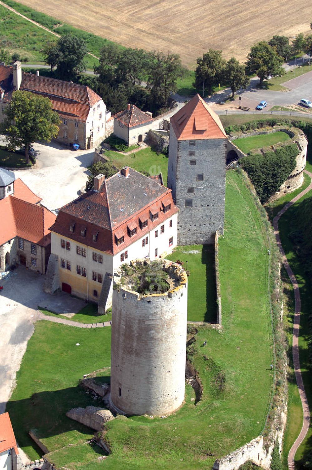 Querfurt von oben - Burg Querfurt