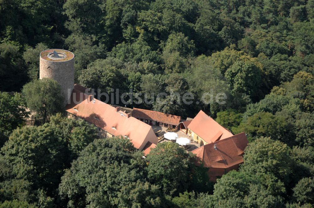 Luftbild Raben - Burg Rabenstein in Brandenburg