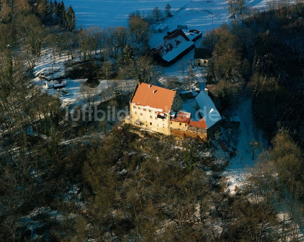 Donzdorf von oben - Burg Ramsberg in Donzdorf im Bundesland Baden-Württemberg