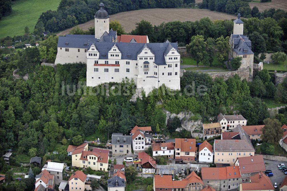 Ranis von oben - Burg Ranis