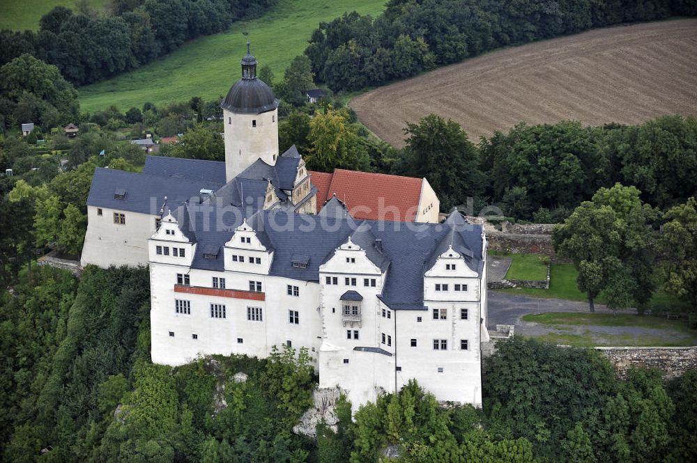 Ranis aus der Vogelperspektive: Burg Ranis