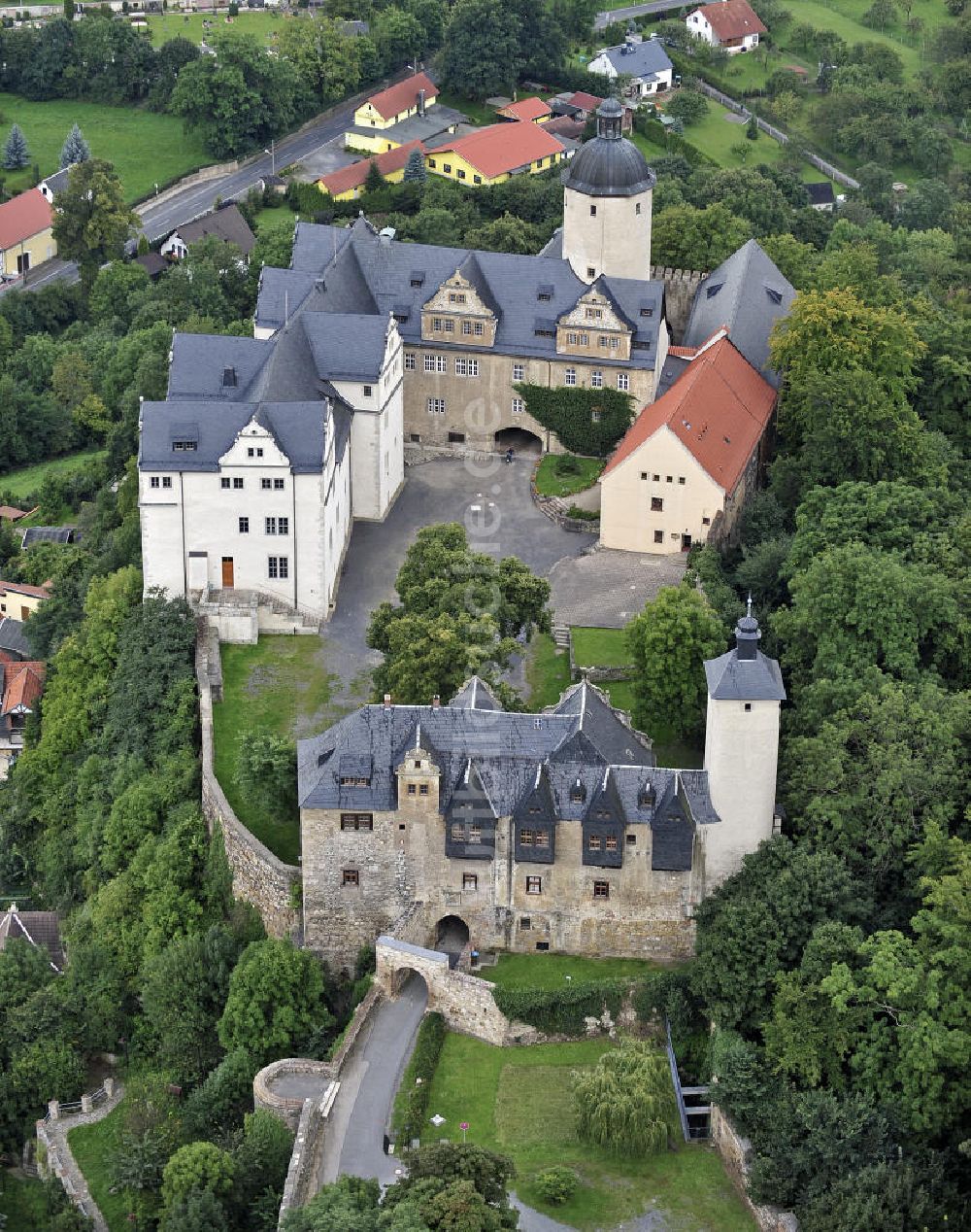 Luftbild Ranis - Burg Ranis