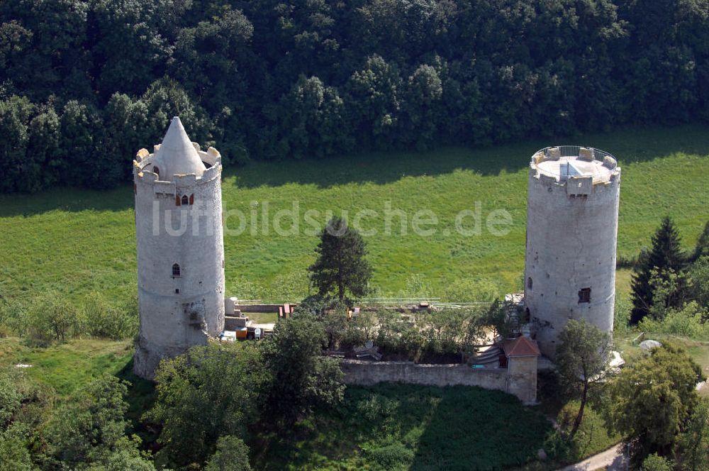 Luftaufnahme Bad Kösen - Burg Saaleck (Bad Kösen)