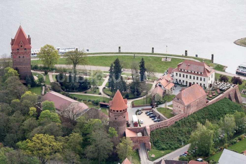 Tangermünde von oben - Burg / Schloss in Tangermünde im Bundesland Sachsen-Anhalt