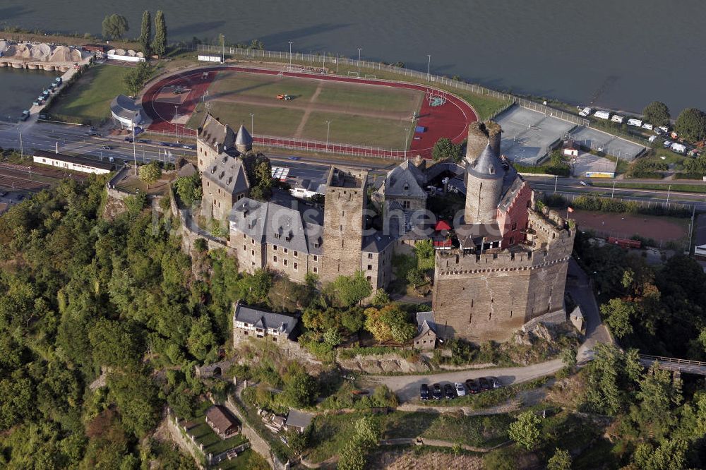 Oberwesel aus der Vogelperspektive: Burg Schönburg