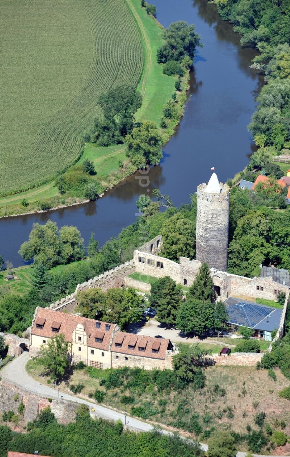 Luftaufnahme Schönburg - Burg Schönburg im Bundesland Sachsen-Anhalt