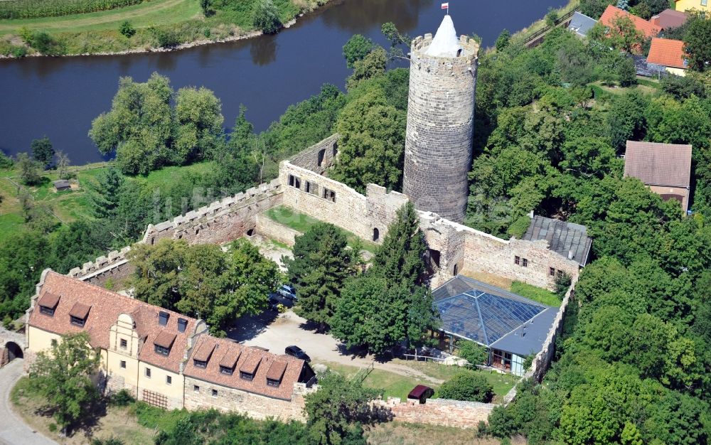 Schönburg von oben - Burg Schönburg im Bundesland Sachsen-Anhalt