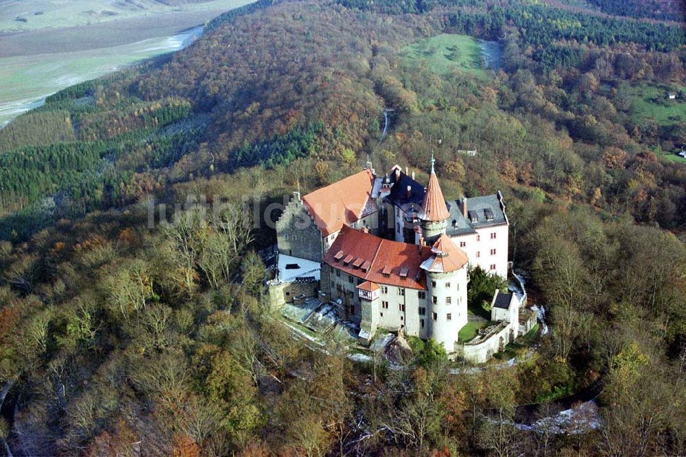 Schönungen Bayern aus der Vogelperspektive: Burg Schönungen in Bayern.