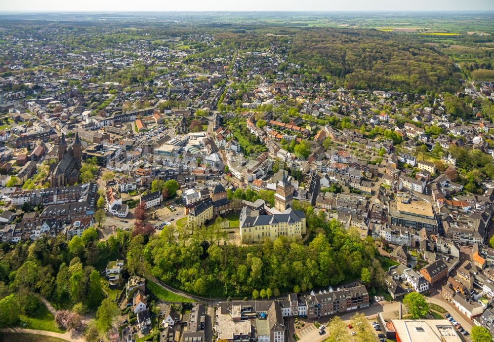 Luftbild Kleve - Burg Schwanenburg in Kleve im Bundesland Nordrhein-Westfalen, Deutschland