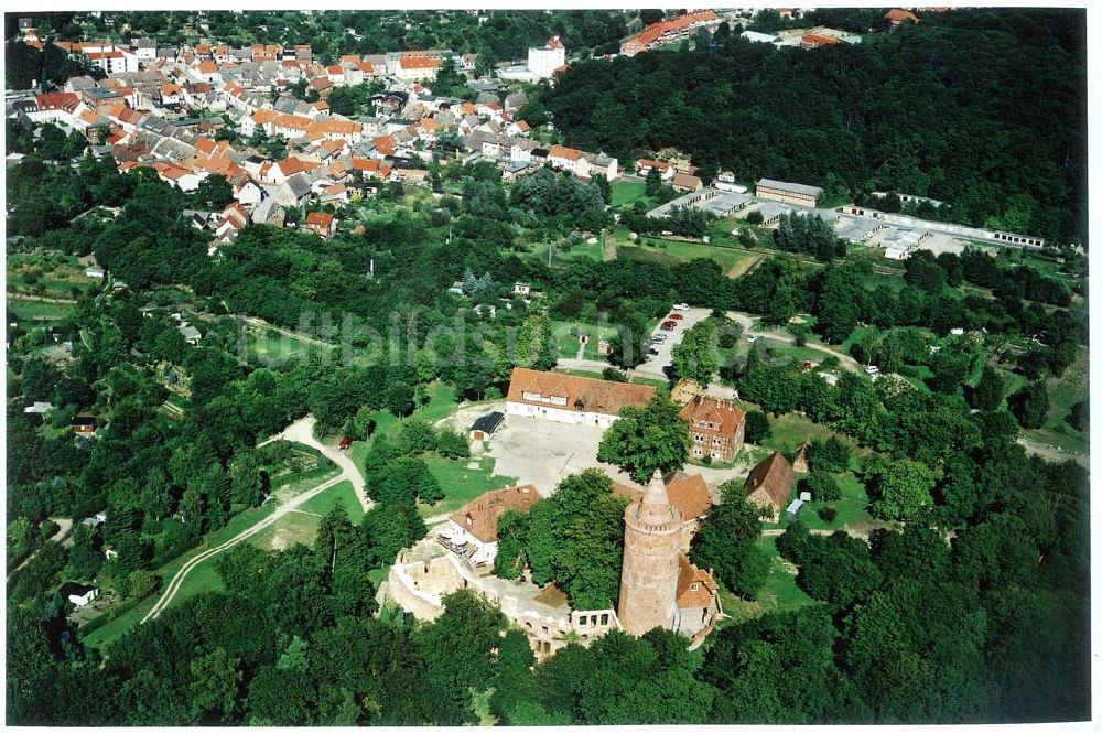 Burg Stargard / MV von oben - Burg Stargard.