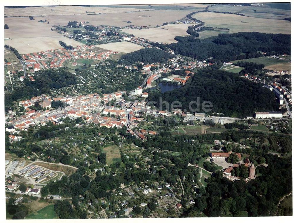 Burg Stargard / Mecklenburg - Vorpommern aus der Vogelperspektive: Burg Stargard.