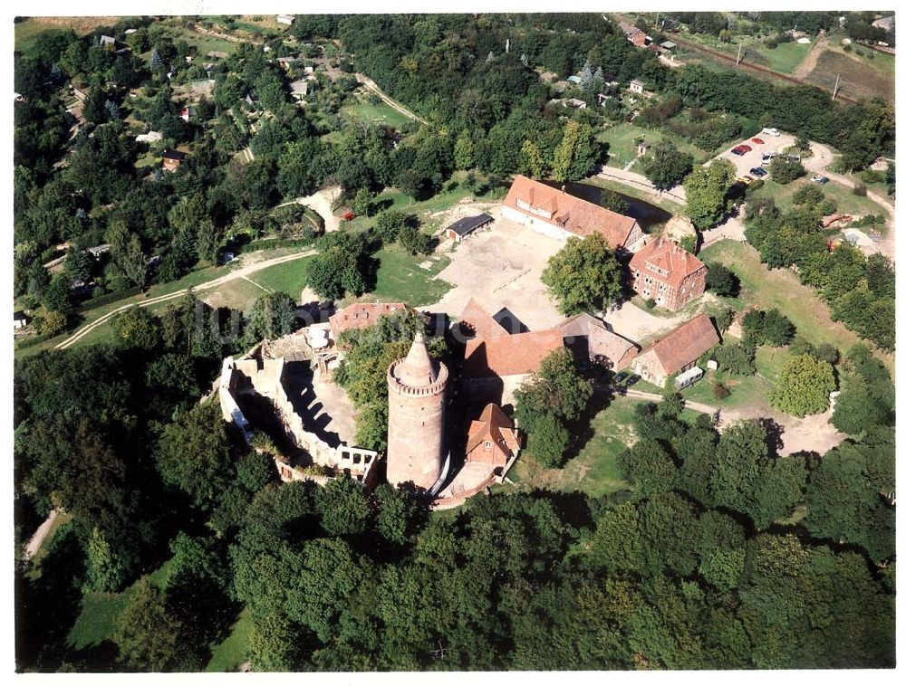 Burg Stargard / MV von oben - Burg Stargard / MV