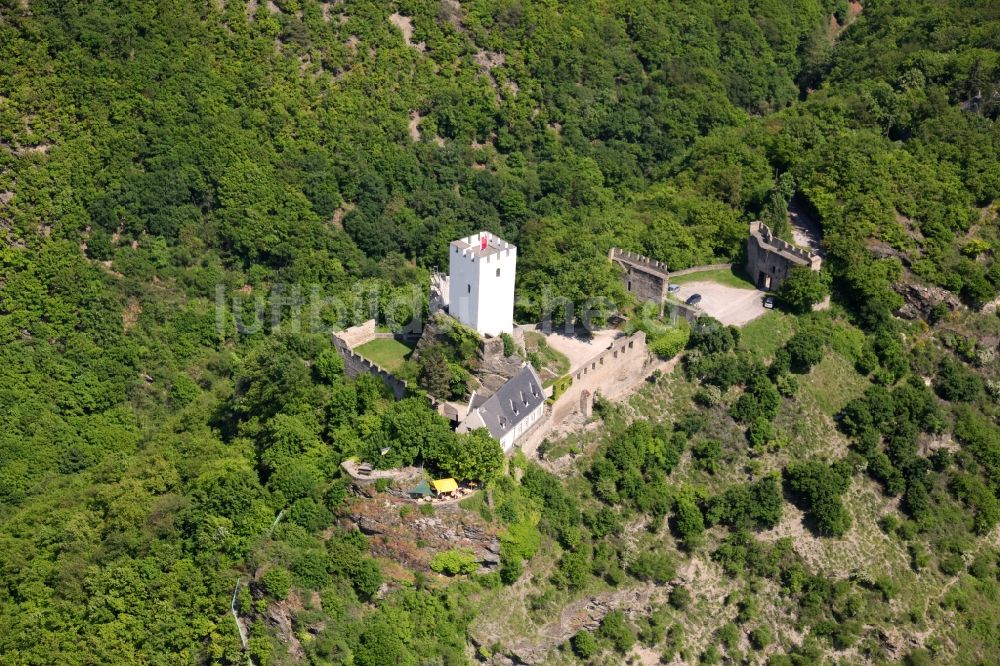 Kamp-Bornhofen aus der Vogelperspektive: Burg Sterrenberg in Kamp-Bornhofen im Bundesland Rheinland-Pfalz