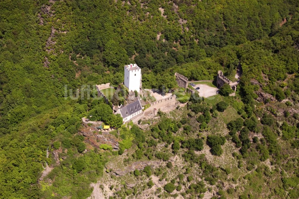 Luftbild Kamp-Bornhofen - Burg Sterrenberg in Kamp-Bornhofen im Bundesland Rheinland-Pfalz