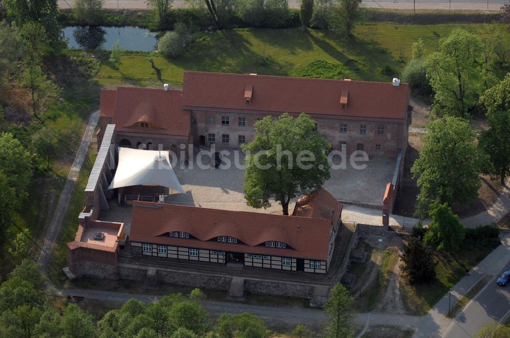 Storkow aus der Vogelperspektive: Burg Storkow