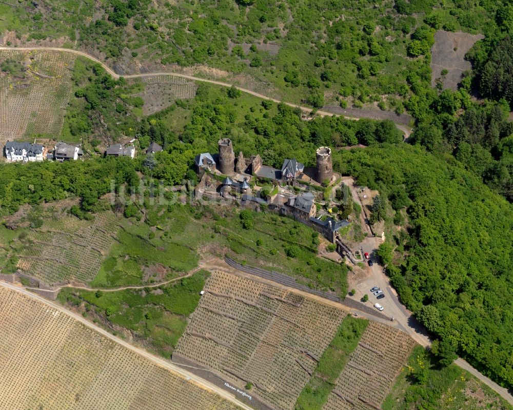 Luftbild Alken - Burg Thurant über der Ortsgemeinde Alken im Bundesland Rheinland-Pfalz