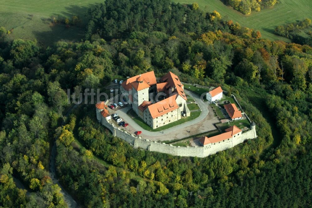 Luftaufnahme Wachsenburg - Burg der Veste Wachsenburg im Bundesland Thüringen