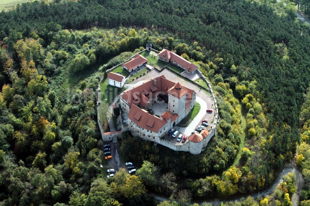 Wachsenburg von oben - Burg der Veste Wachsenburg im Bundesland Thüringen