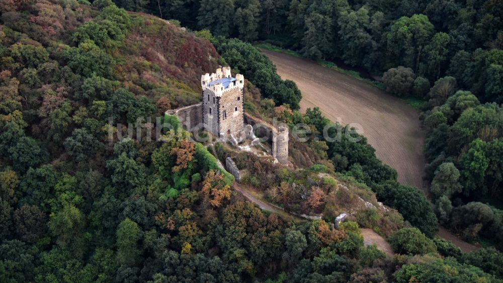 Luftbild Ochtendung - Burg Wernerseck in Ochtendung im Bundesland Rheinland-Pfalz, Deutschland