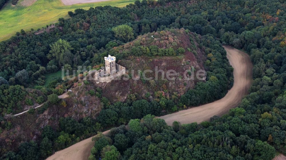 Luftbild Ochtendung - Burg Wernerseck in Ochtendung im Bundesland Rheinland-Pfalz, Deutschland