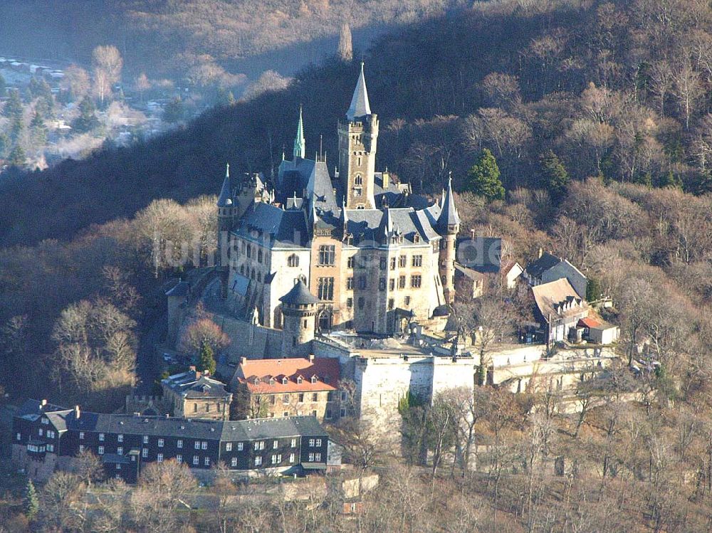 Luftaufnahme Wernigerode - Burg Wernigerode