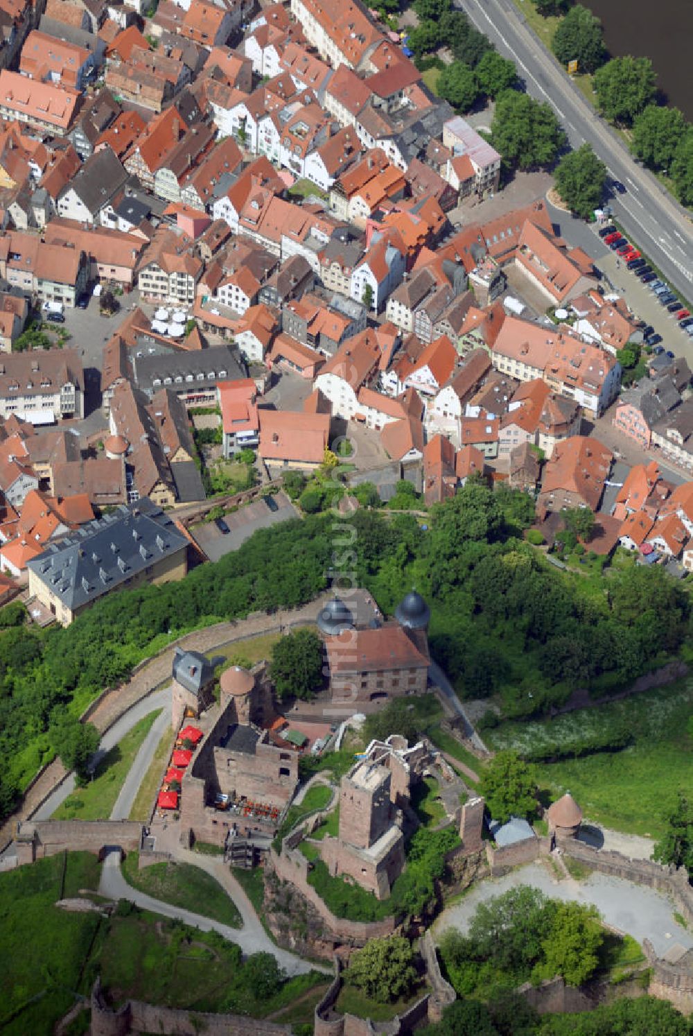 Luftaufnahme Wertheim - Burg Wertheim