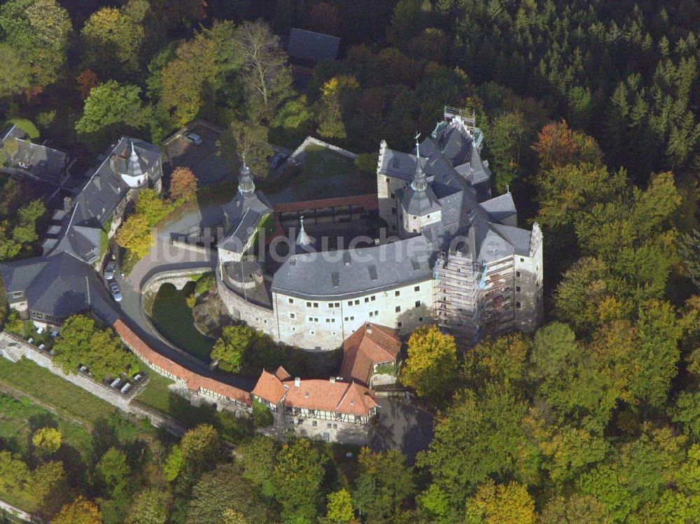 Luftbild Gräfenthal / Thüringen - Burg Wespenstein in Gräfenthal 09.10.2005