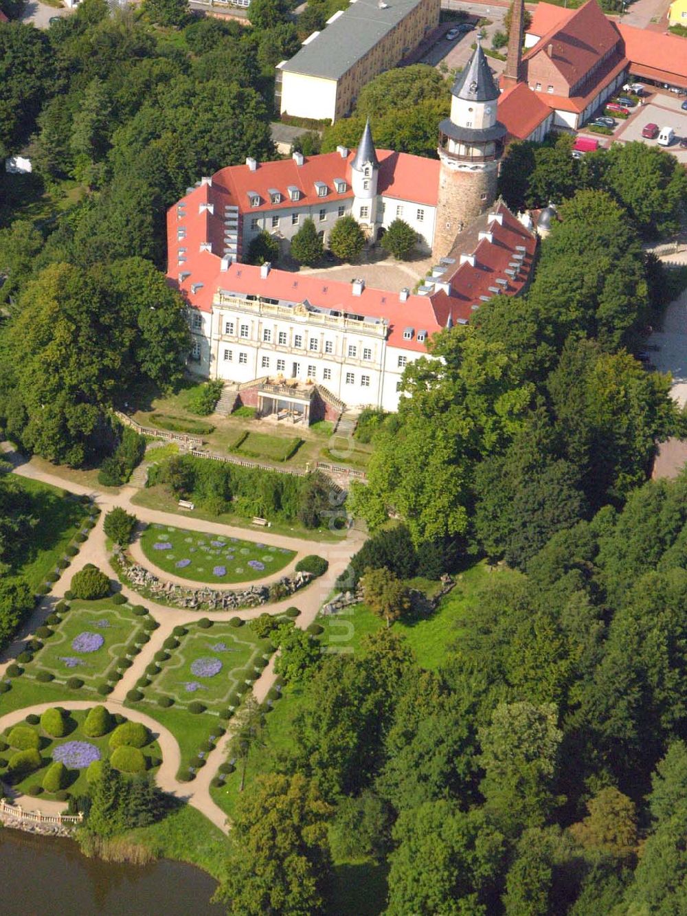 Wiesenburg von oben - Burg Wiesenburg