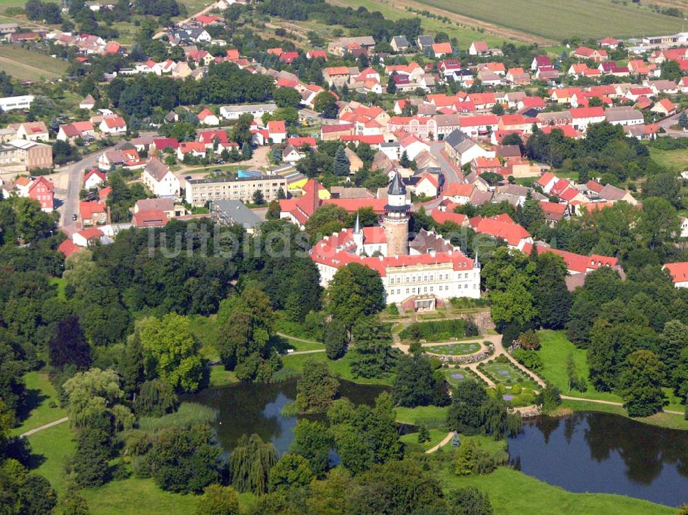 Luftbild Wiesenburg - Burg Wiesenburg