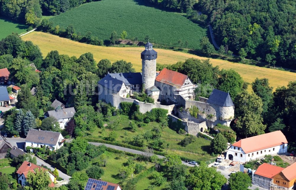 Luftbild Sanspareil - Burg Zwernitz - eine mittelalterliche Burganlage in Sanspareil im Landkreis Kulmbach im Bundesland Bayern