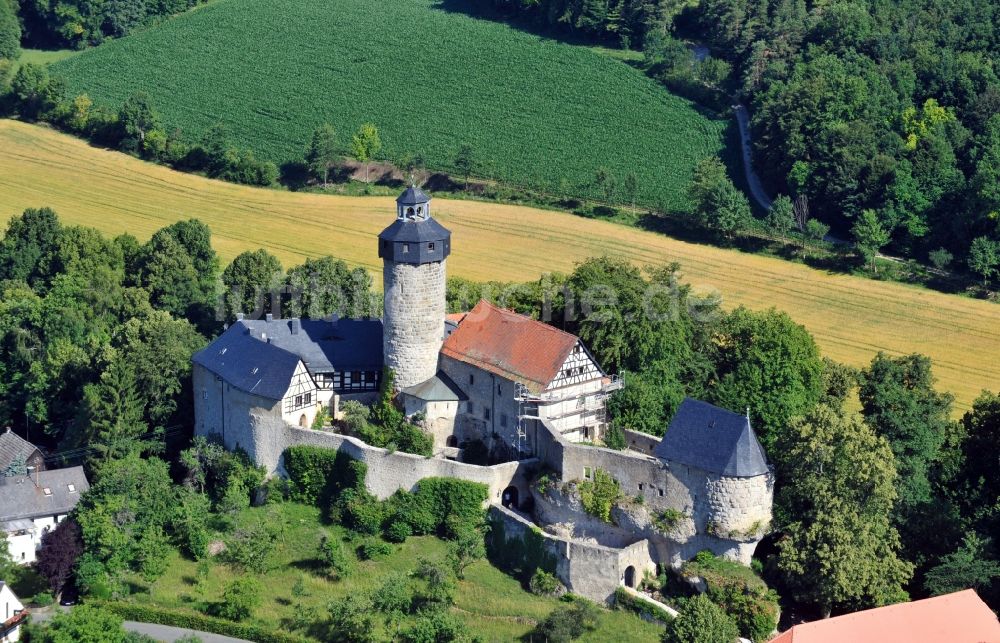 Luftaufnahme Sanspareil - Burg Zwernitz - eine mittelalterliche Burganlage in Sanspareil im Landkreis Kulmbach im Bundesland Bayern