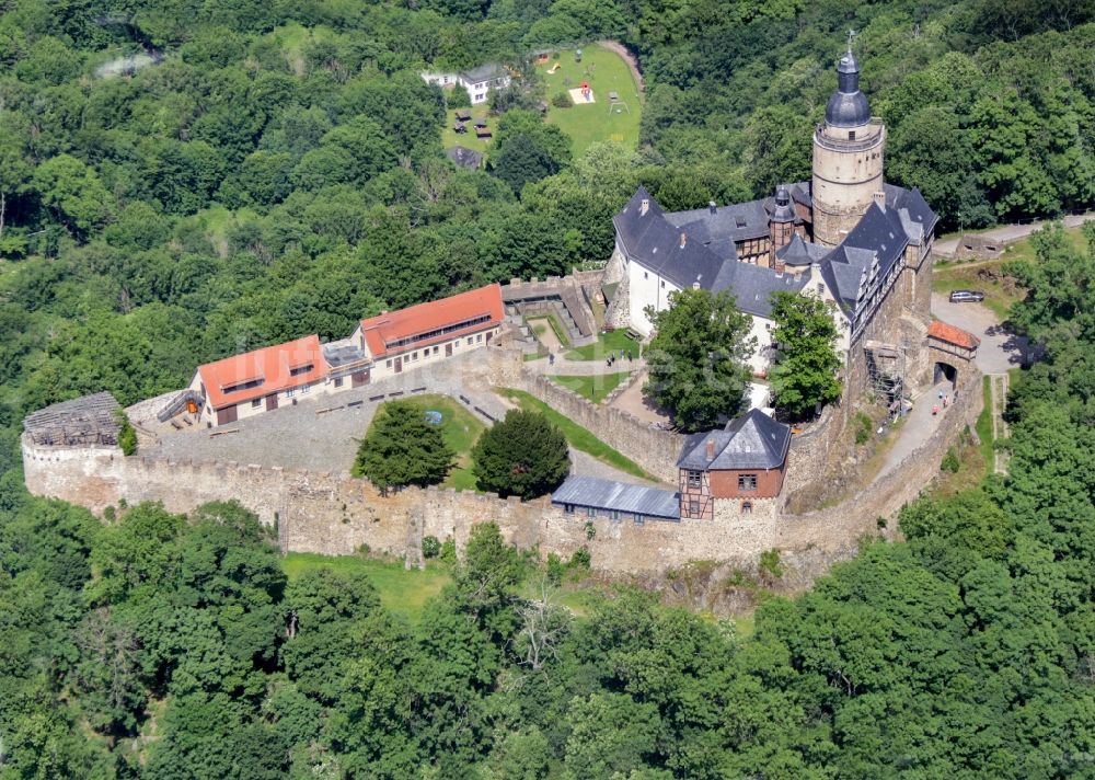 Luftbild Falkenstein/Harz - Burganlage der Burg Falkenstein im Ortsteil Meisdorf in Falkenstein/Harz im Bundesland Sachsen-Anhalt