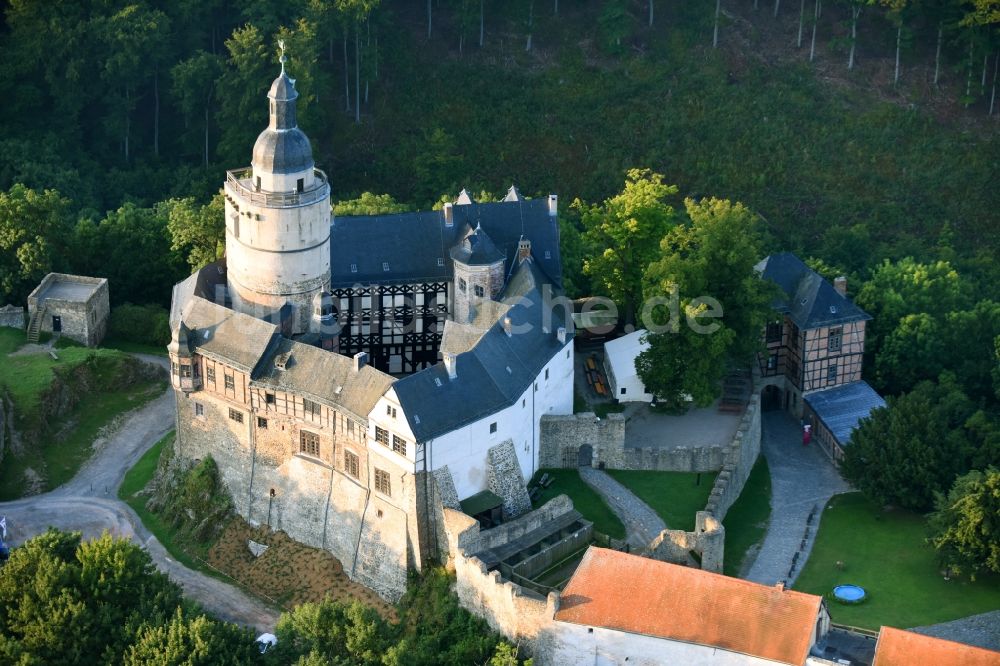 Luftbild Falkenstein/Harz - Burganlage der Burg Falkenstein im Ortsteil Meisdorf in Falkenstein/Harz im Bundesland Sachsen-Anhalt