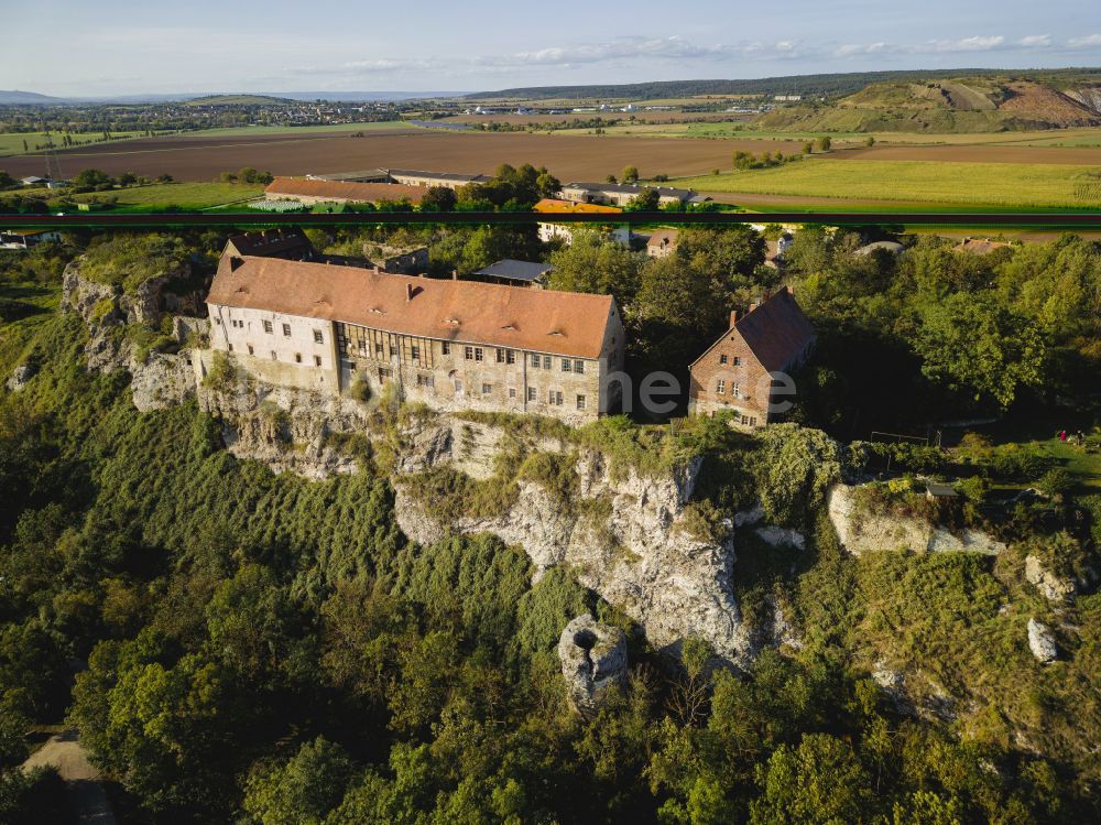 Wendelstein aus der Vogelperspektive: Burganlage Burg Wendelstein in Wendelstein im Bundesland Sachsen-Anhalt, Deutschland