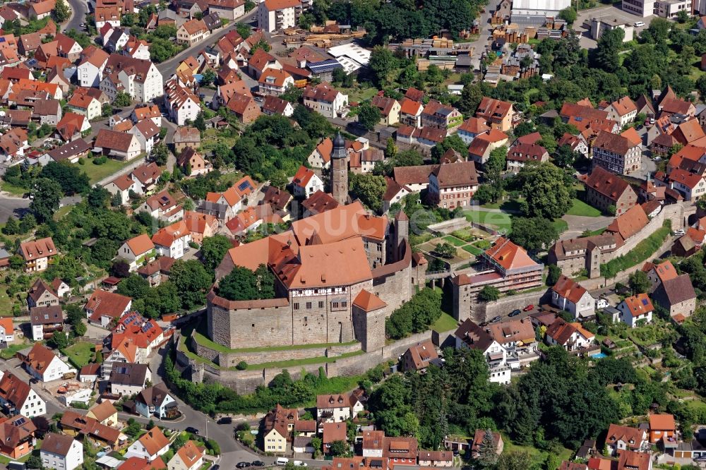 Cadolzburg aus der Vogelperspektive: Burganlage Cadolzburg im Bundesland Bayern