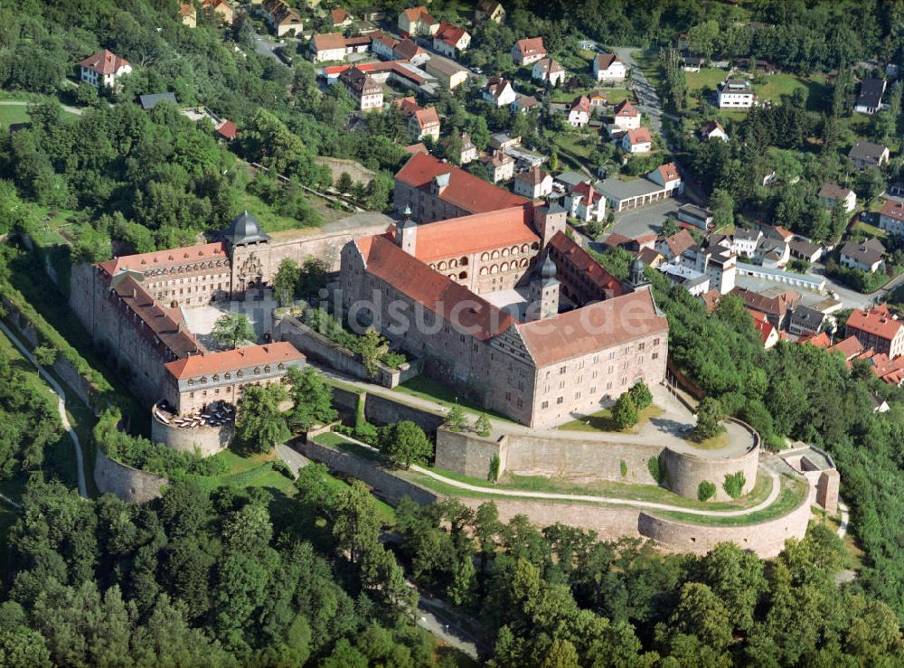 Luftaufnahme Kulmbach - Burganlage Plassenburg in Kulmbach