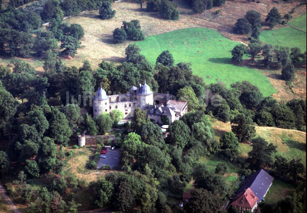 Luftbild Hofgeismar - Burganlage Sababurg in Hofgeismar im Bundesland Hessen, Deutschland