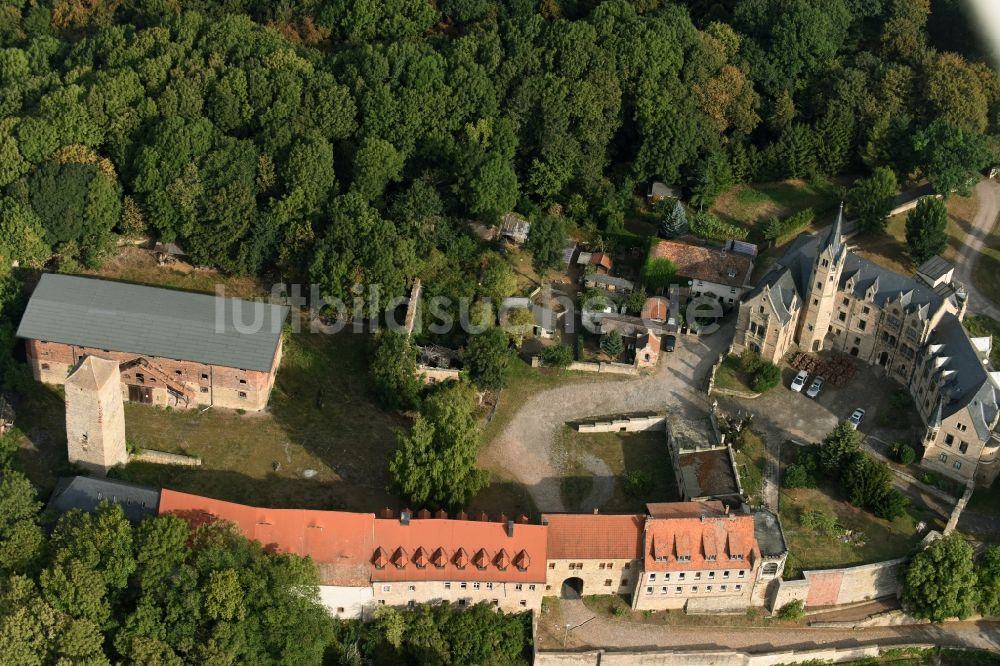 Luftbild Beyernaumburg - Burganlage des Schloss in Beyernaumburg im Bundesland Sachsen-Anhalt