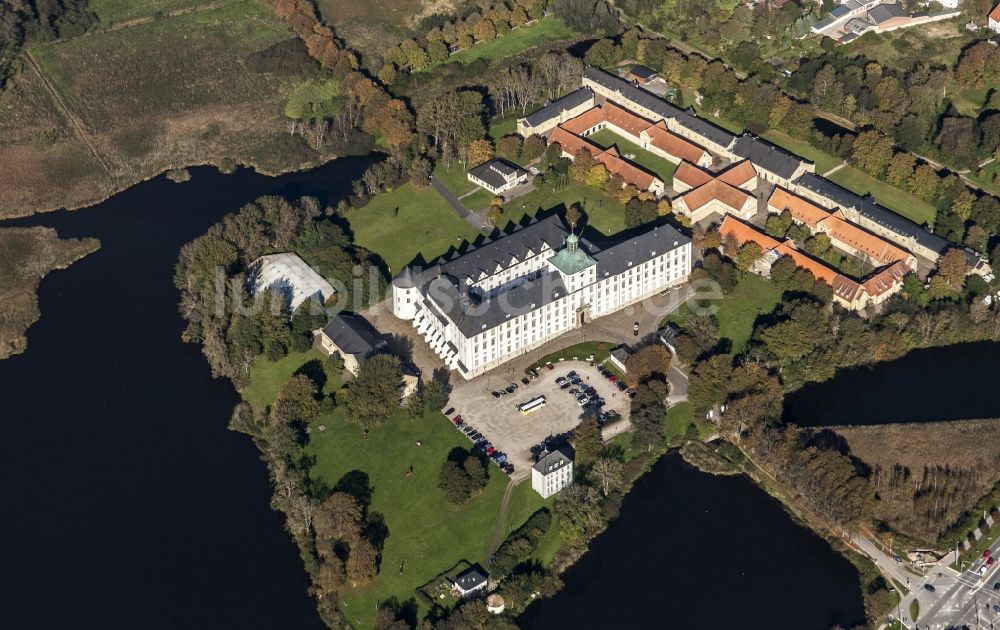 Luftbild Schleswig - Burganlage des Schloss Gottorf im Ortsteil Annettenhöh in Schleswig im Bundesland Schleswig-Holstein